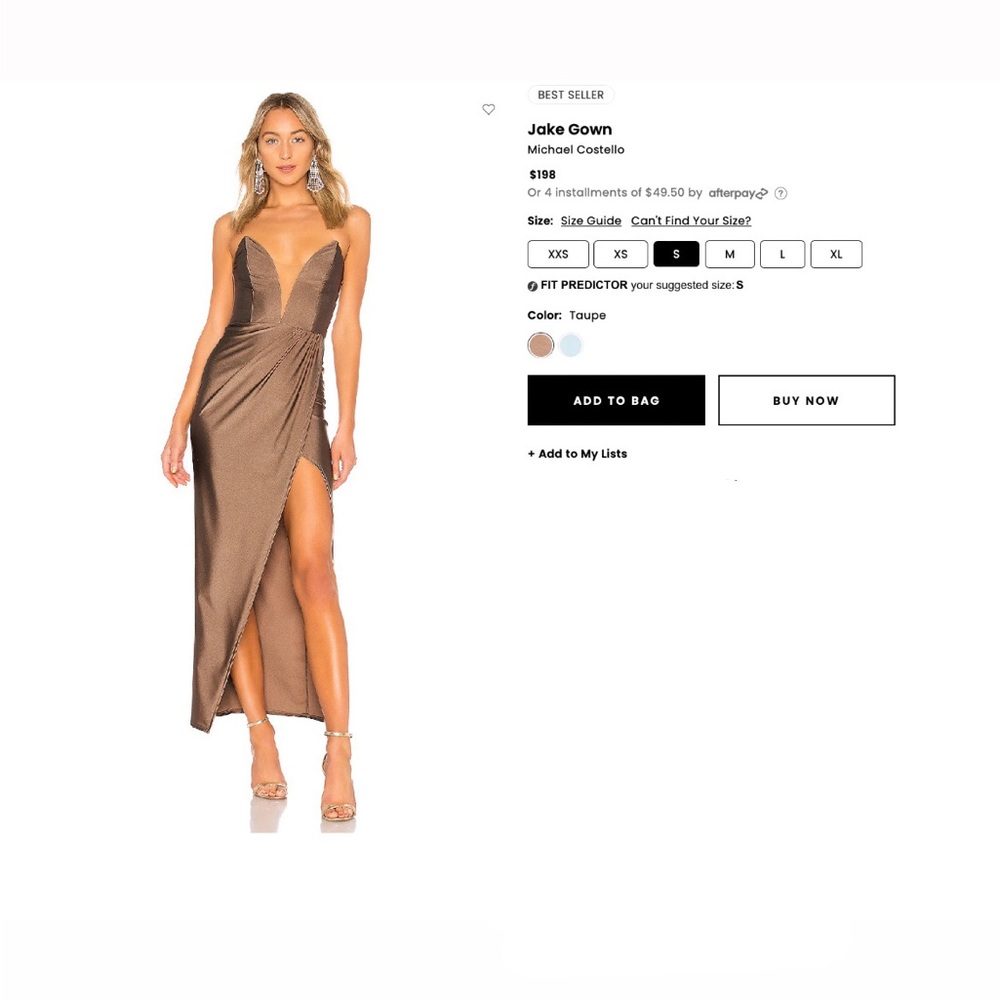 Michael Costello Gown x Revolve